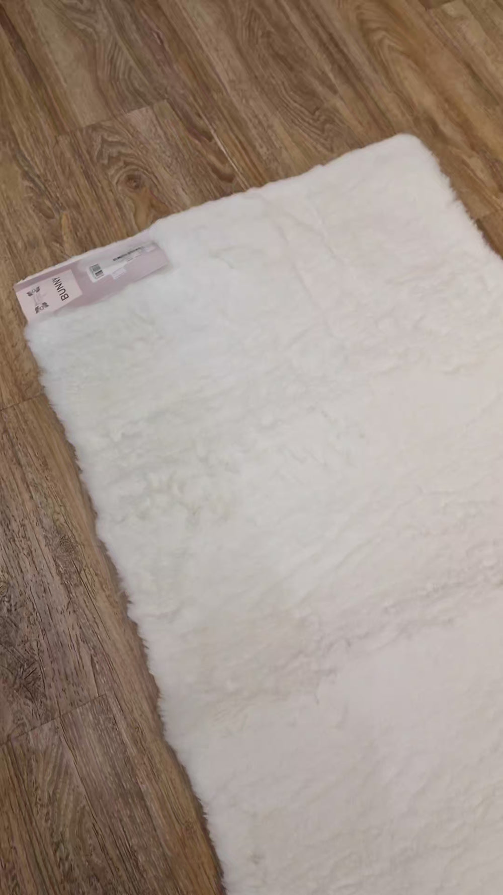 Γούνινο Χαλί Λευκό Συνθετικη Γούνα Bunny Royal Carpet 0.67X1.40