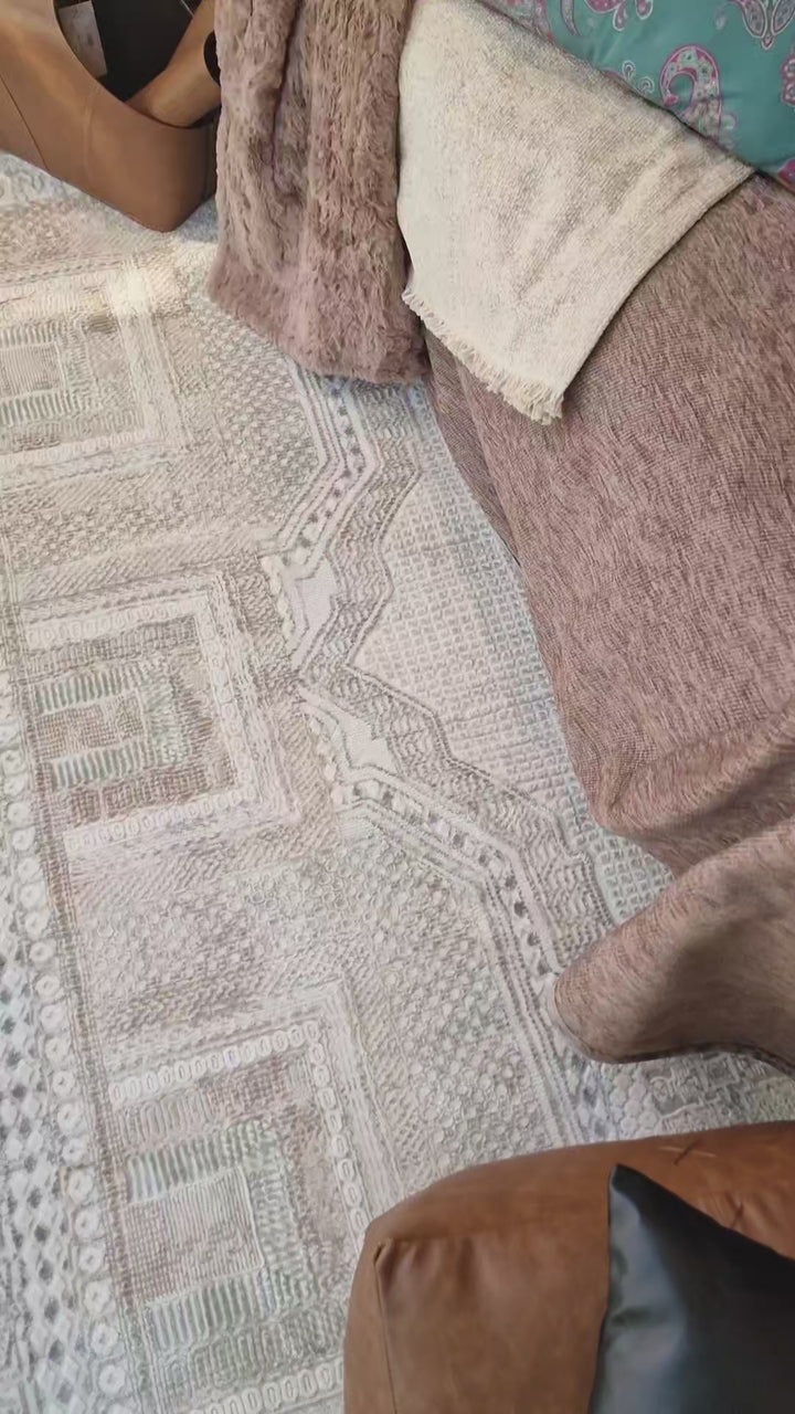 Vintage Χαλί Γκρι-Μπεζ Πολυεστερικό Allure Royal Carpet 2.00Χ2.90 (37601)