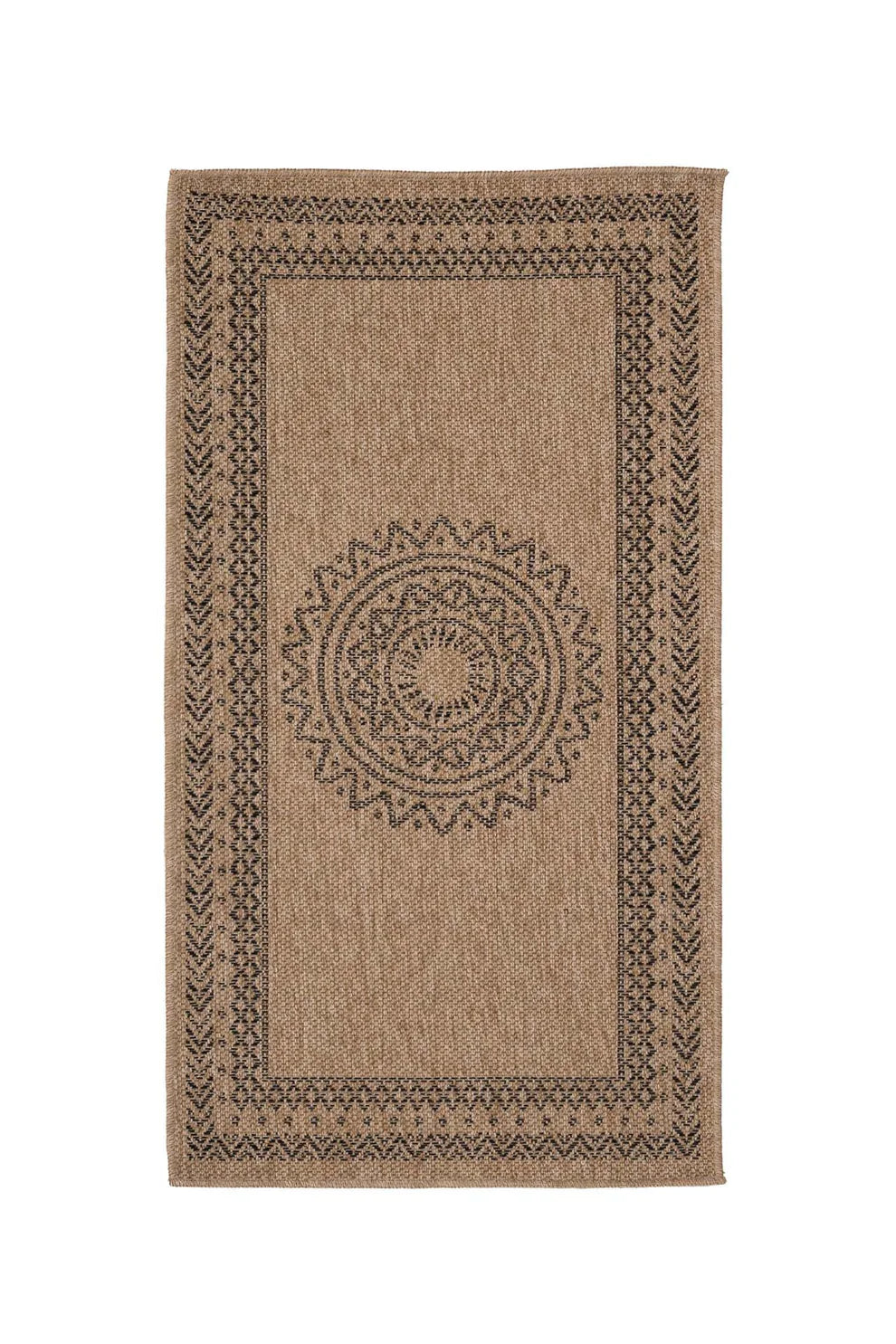 Ψάθινο Χαλί Μπεζ-Μαύρο Avanos Royal Carpet 0.80X1.50 (8894BLA)